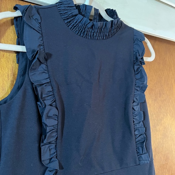 CHELSEA28 Navy Blue Dress w Ruffle Detail Sz 4P NWT - Picture 5 of 5